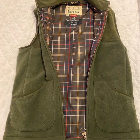 Barbour Dunmoor Fleece Vest In Hunter 